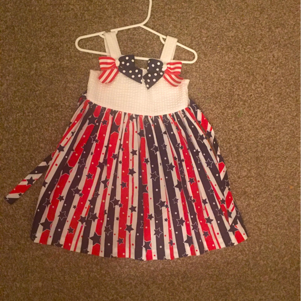 Cute patriotic toddler dress